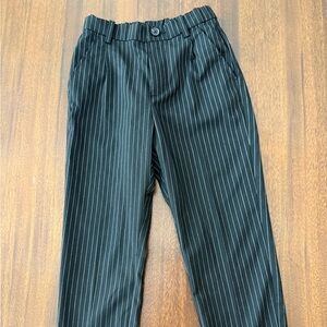 H&M Black Striped Trousers